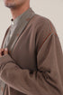 Long reversible jacquard coat